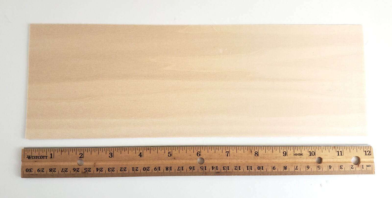 Basswood Sheet Plank Thin 1/32" x 4" x 12" long Veneer Woodworking Laser
