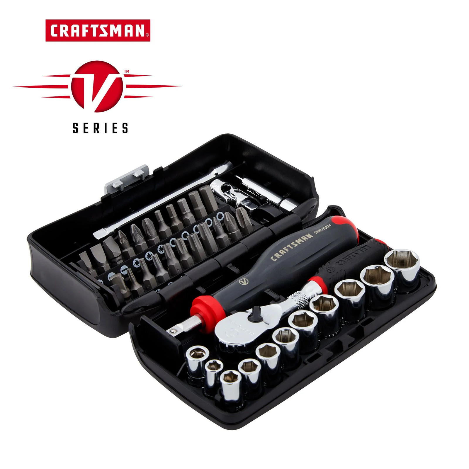 CRAFTSMAN V-Series™ 1/4 in Drive SAE 6-Point Tool Set (38 pc) - CMMT45750V