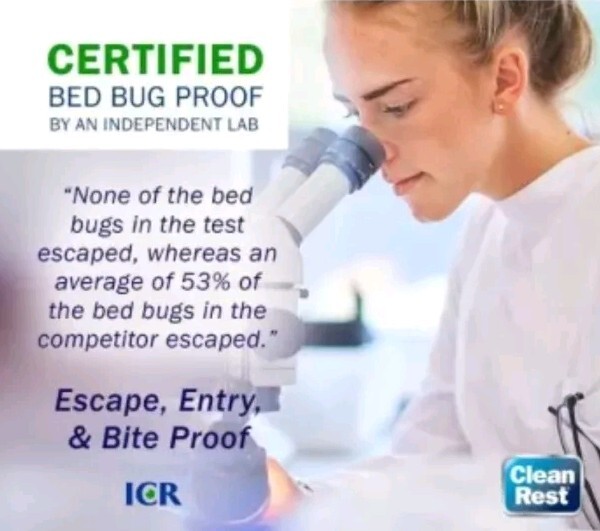 Cleanrest Pro Sofa Bed Mattress Encasement, Queen 60"x72"x4 To 7" Zip N Click