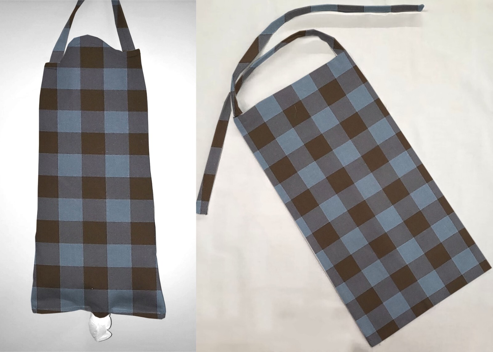Buffalo Check Plaid Plastic Grocery Shopping Bag Holder (6 Colors Available)