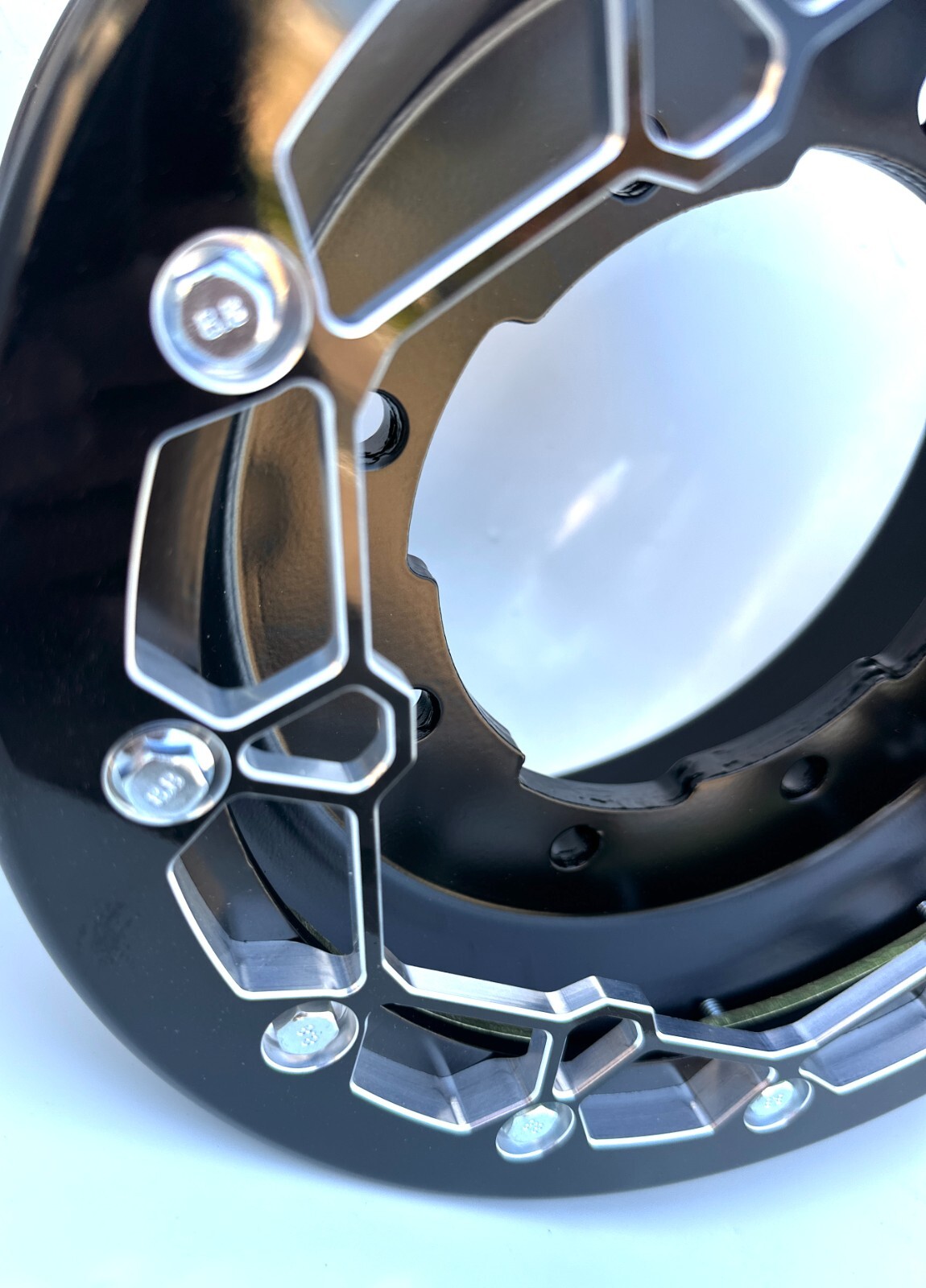 Alba Racing Billet Crusher 10" Atv Beadlock Rings fit DWT Goldspeed Boss Black