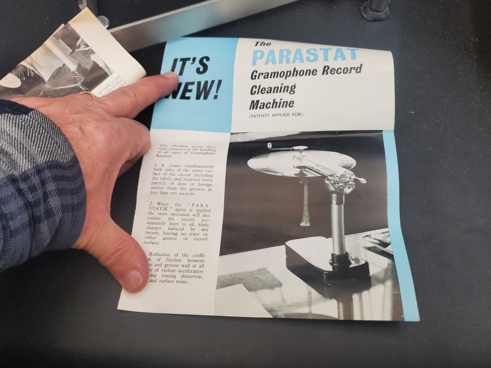 CECIL E. WATTS PARASTAT Record Cleaning Machine