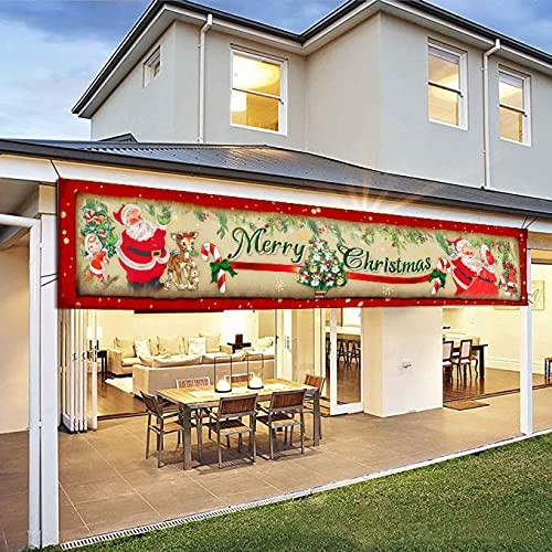 Vintage Christmas Decorations Outdoor Yard Sign Vintage Merry Christmas Banner