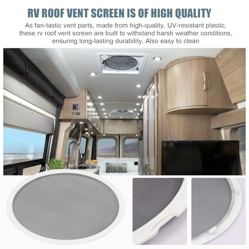 RV Vent Screen Roof Fan Frame Parts Replacement for FAN-TASTIC RV Vent Fan, RV