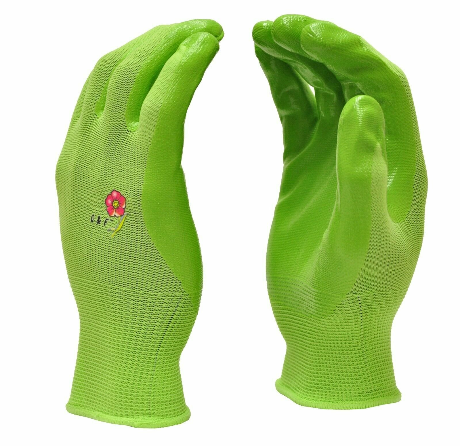 G & F 15226 Working Garden Gloves Women 6 Pair Pack Assorted Colors