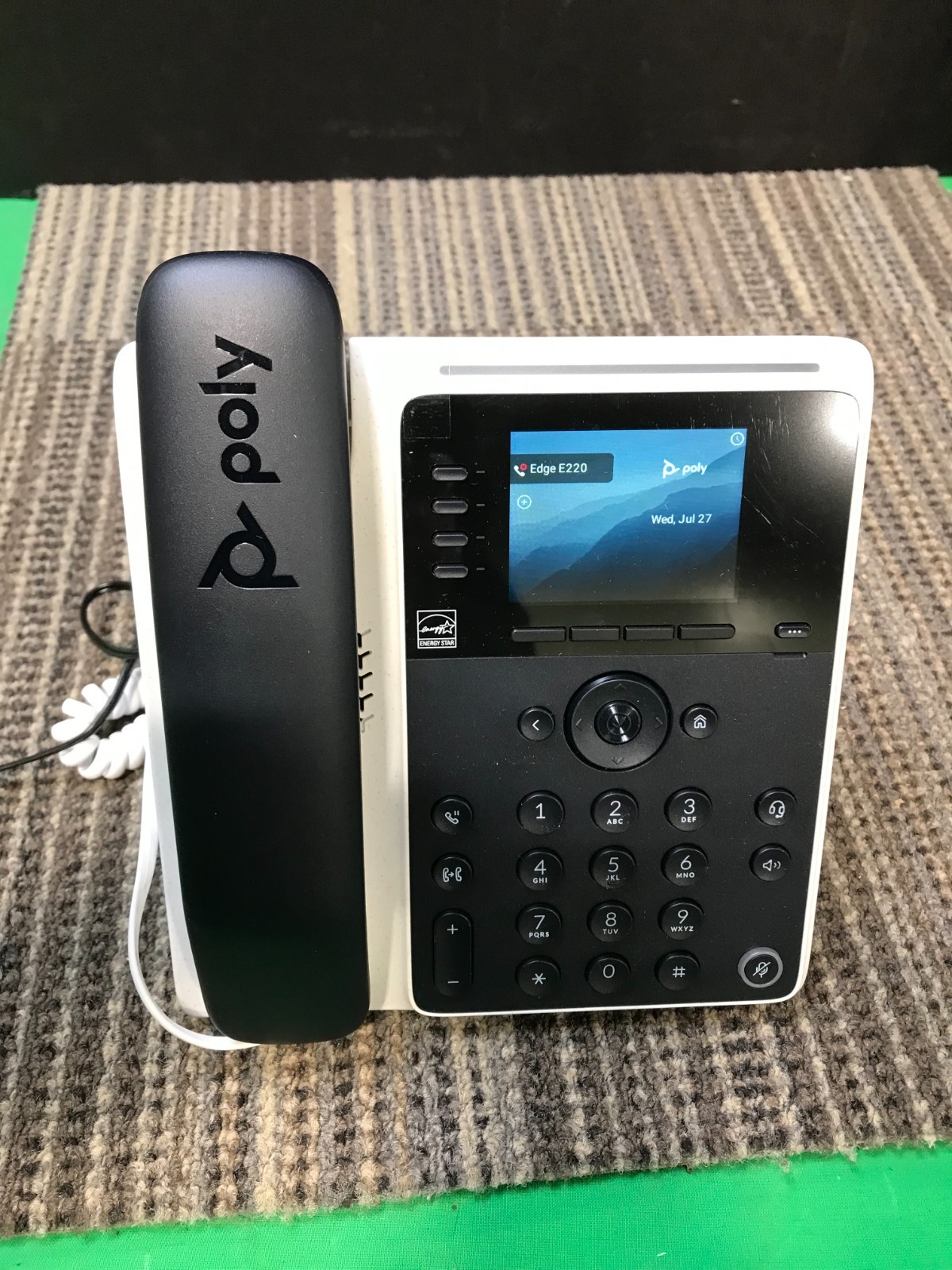 Poly Edge E220 2.5-in Color Display 16-Line Desktop VoIP Phone