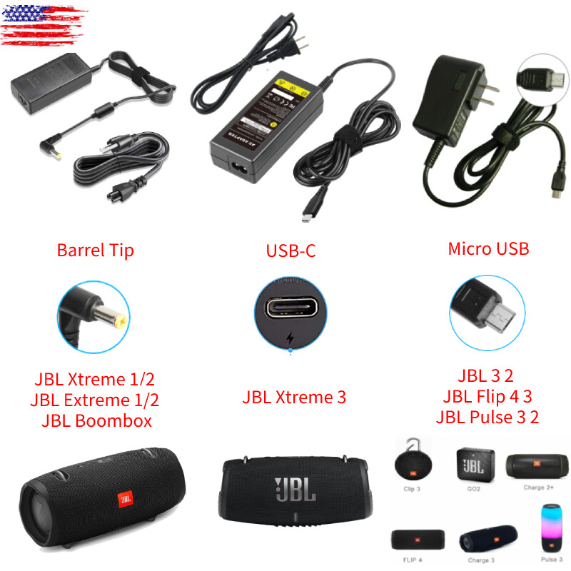 Charger For JBL Wireless Bluetooth Speaker Series Xtreme/Boombox/Extreme 1/2/3st