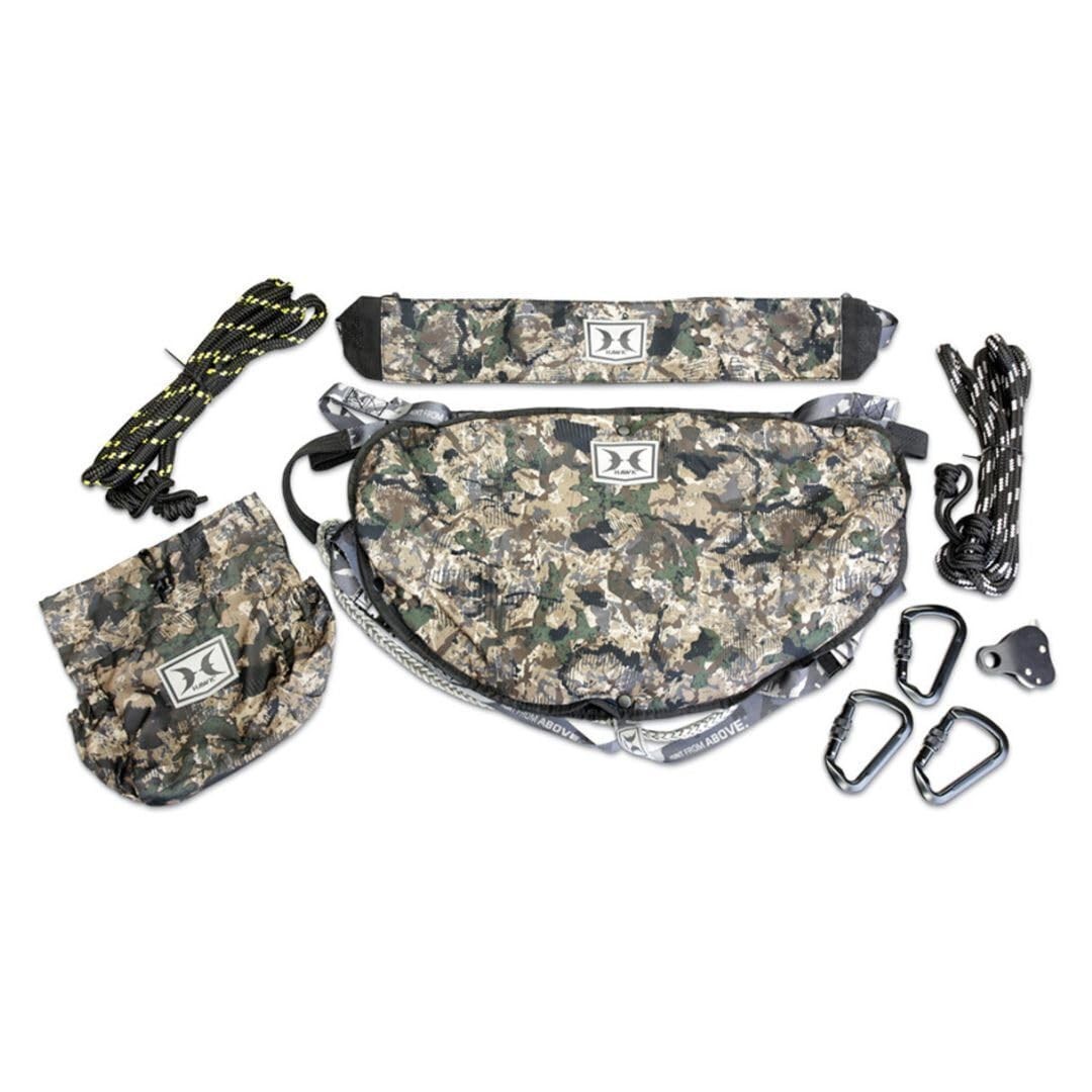 Chaos Camo Pattern Lightweight Ultra Packable Helium Hammock Tree Saddle with...