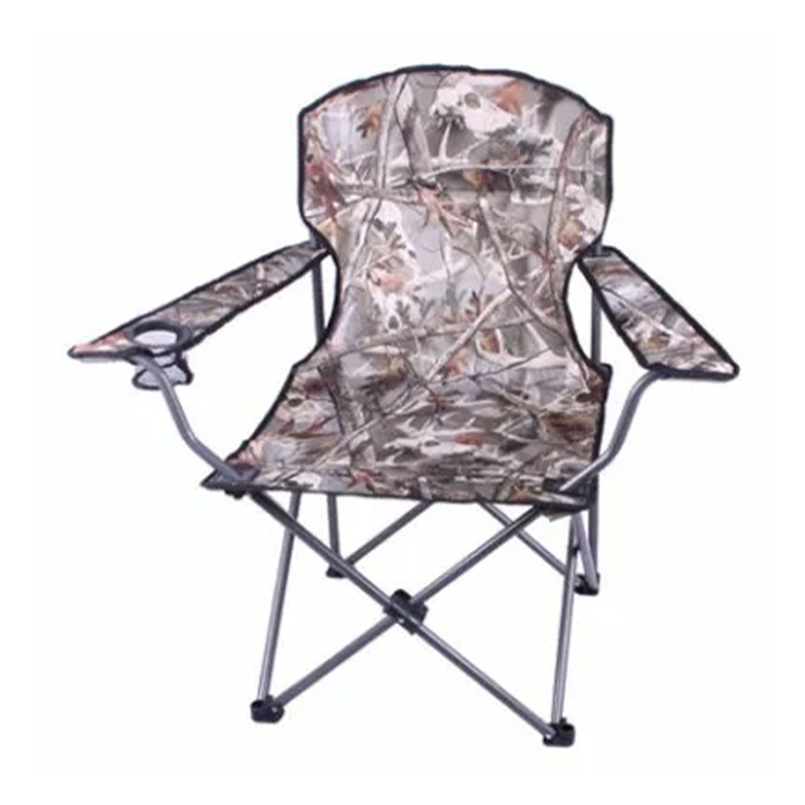 Four Seasons Courtyard Oversized Polyester Arm Chair w/Durable Steel Frame, Camo