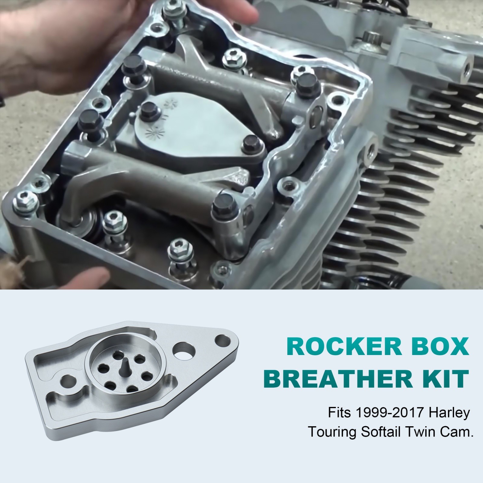 Twin Cam Rocker Box Breather Kit for Harley Touring Softail Dyna 1999-2017