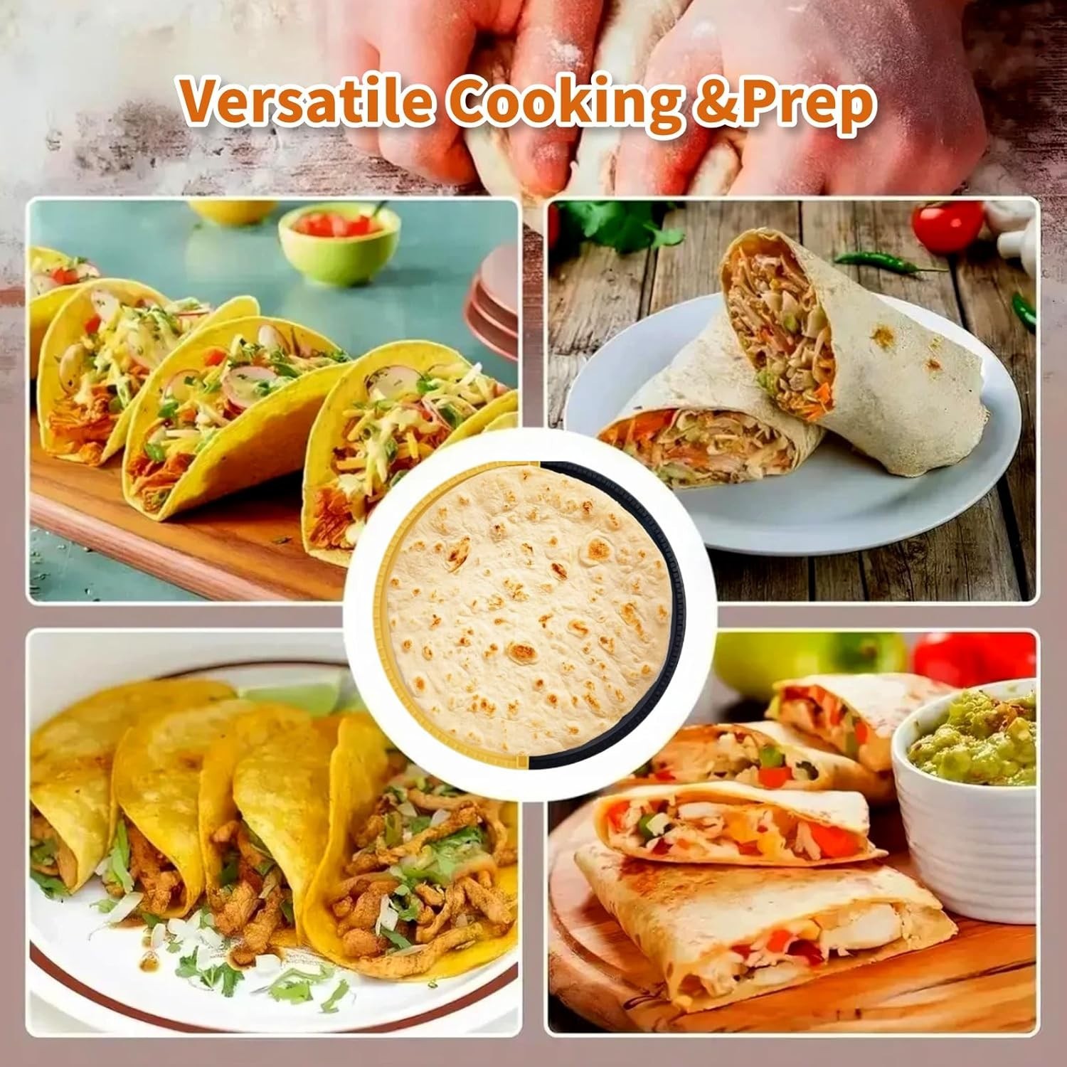 8-10” Tortilla Sealer, Flour Tortillas | DIY Make Sealed Quesadillas，Tacos