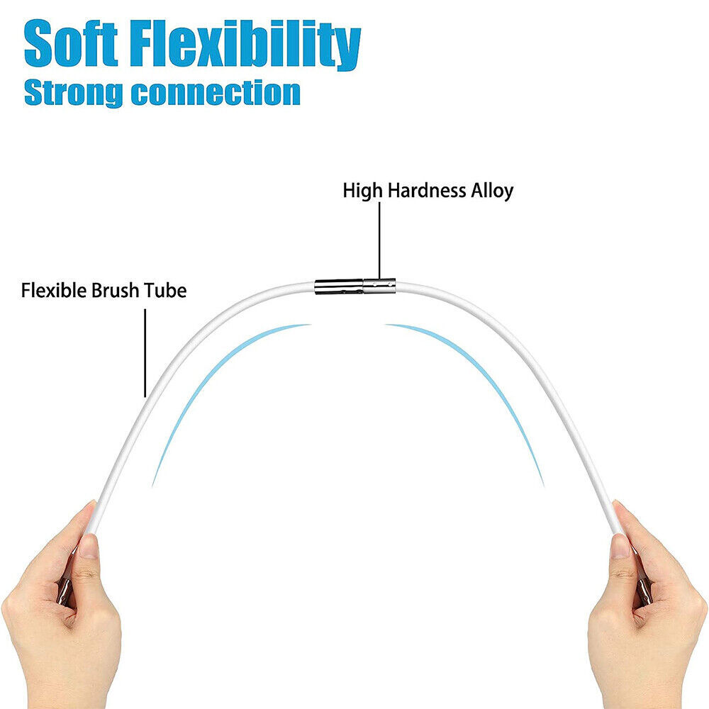 24pcs Flue Sweeping Brush & Rod Kit Soot cleaning Rods Chimney Sweep Set Plastic