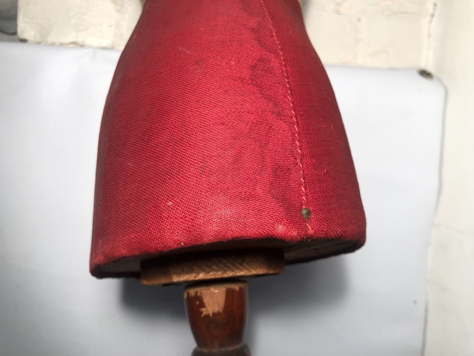 Antique Half Scale Miniature Mannequin Dress Form w Stand Counter Top