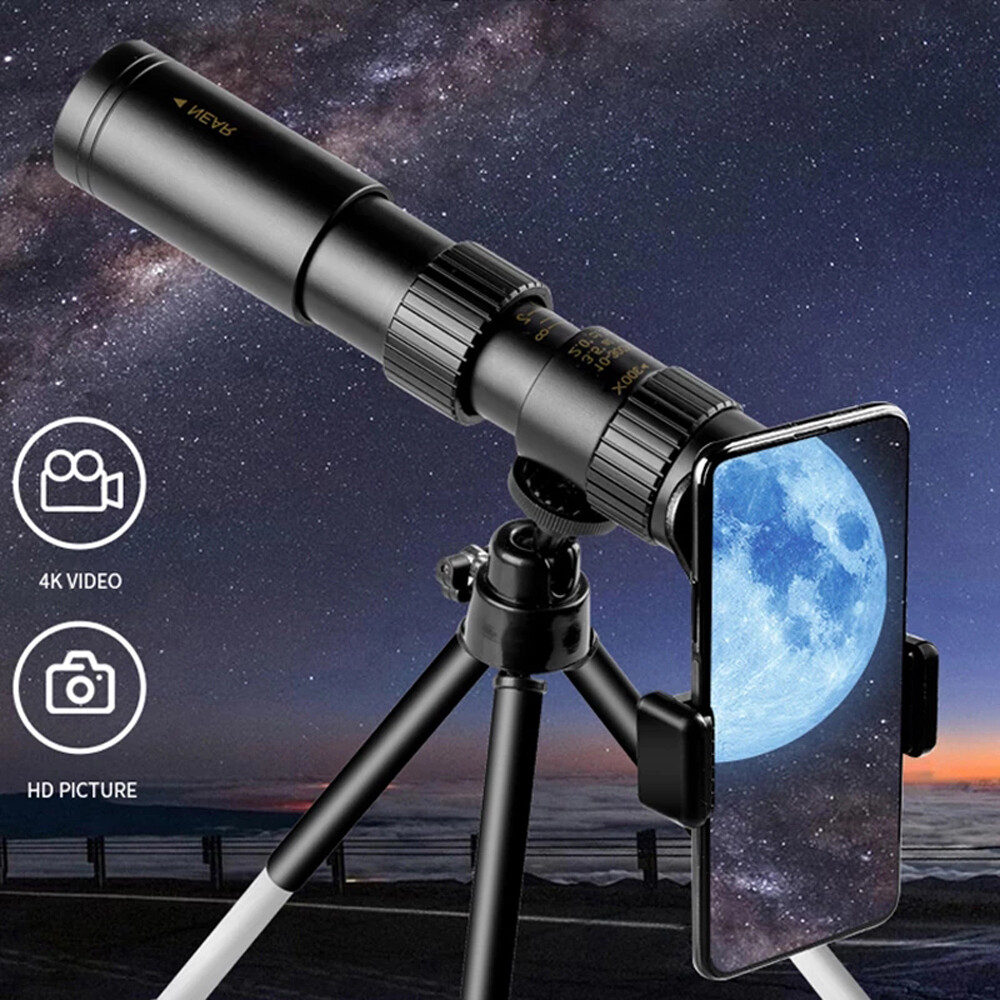 Day/Night Military Telescope 10-300X40mm Zoom HD Monocular Mobile Telescope US