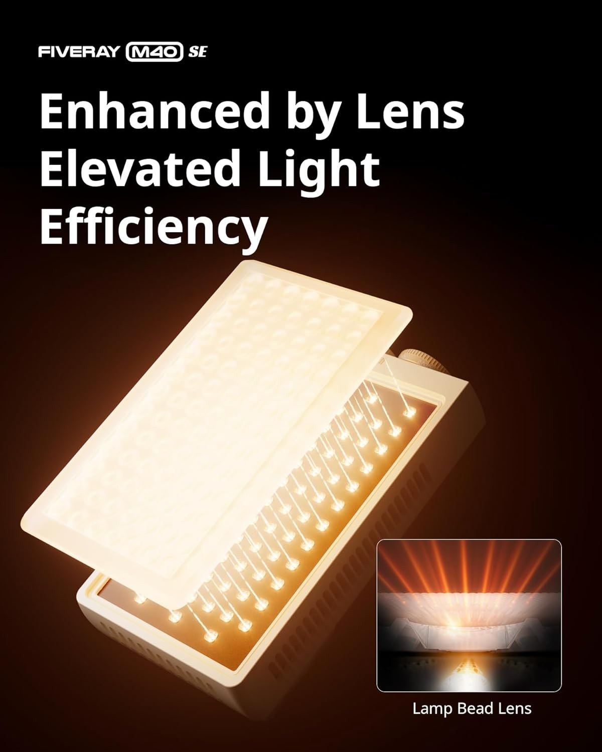 Zhiyun M40 SE Combo 40W 2700K-8500K Pocket LED Video Light Photography Light