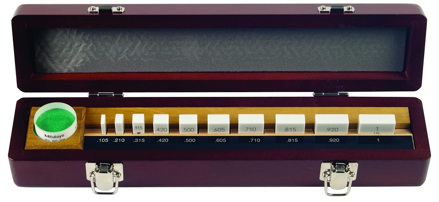 Mitutoyo Ceramic Micrometer Inspection Calibration Gage Block Set Grade 00