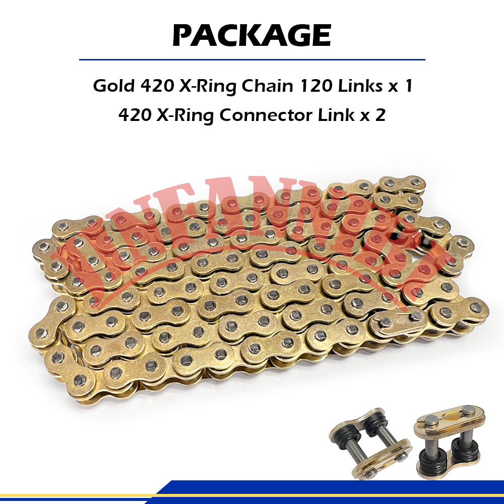 420 X-Ring Chain 120 Links & Connecting Master Links for Kawasaki KX85 2001-2020