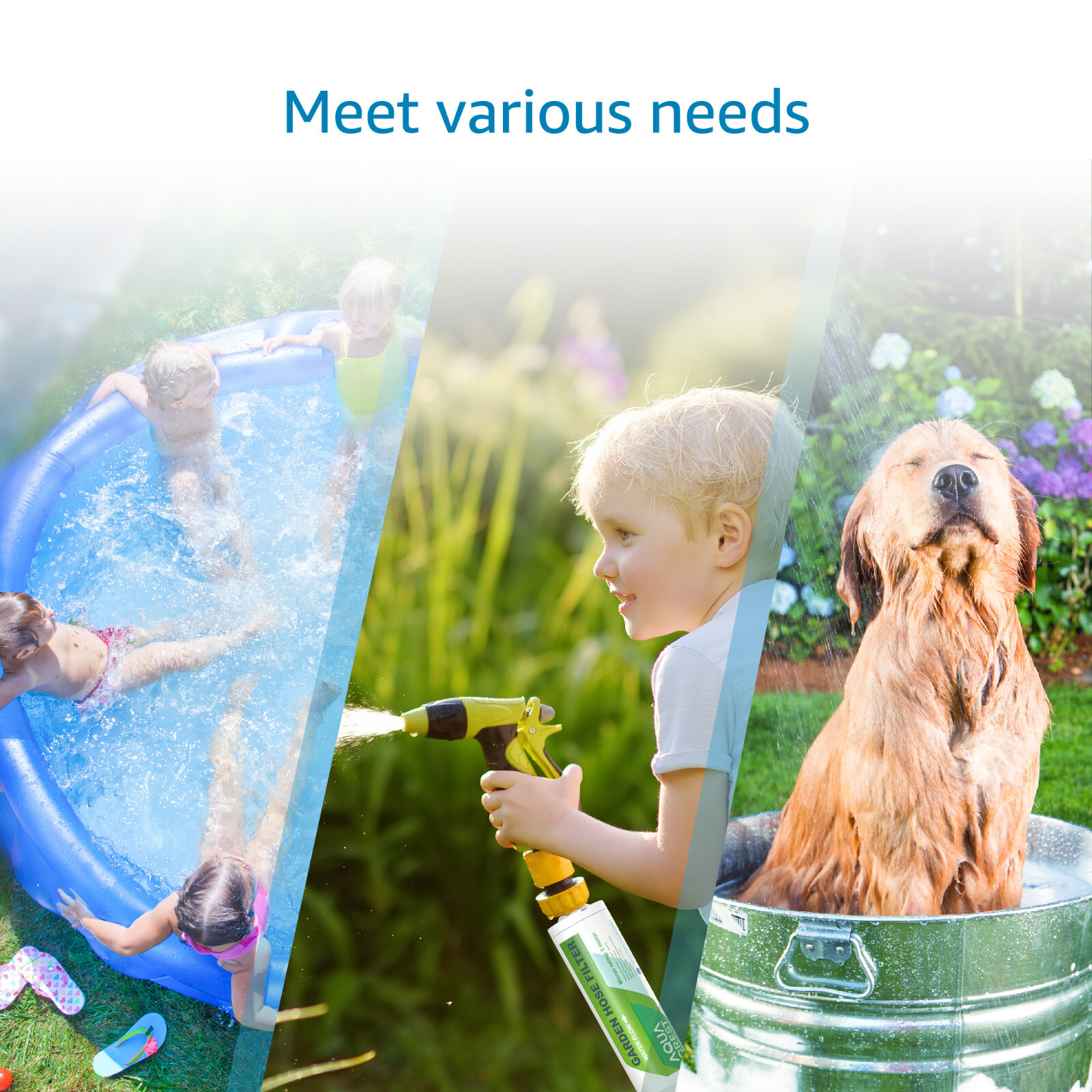 AQUA CREST Garden Hose Water Filter, for Organic Gardening, Farming, Pack of 2