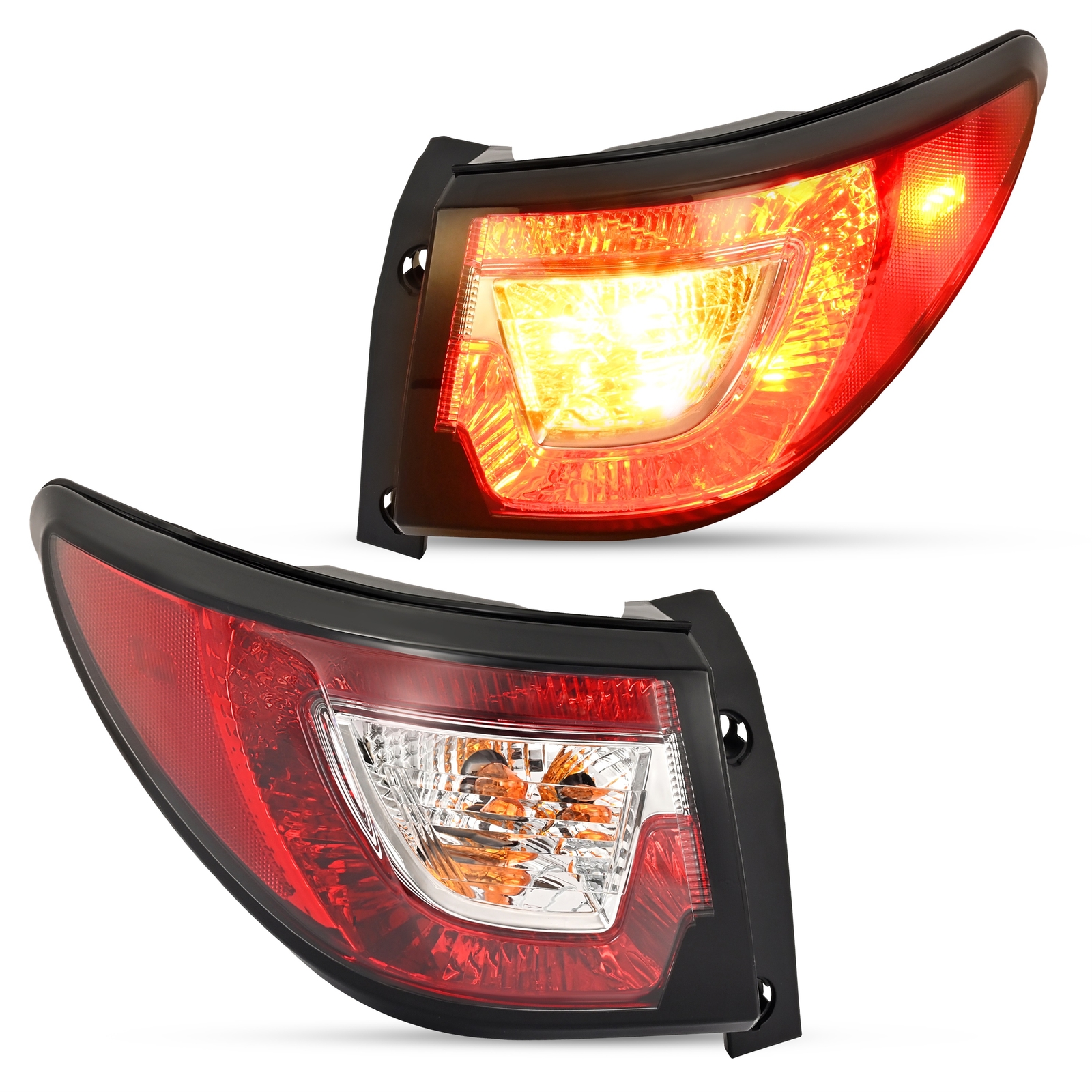Red Tail Lights Lamps w/ Bulbs LH+RH For Chevy Traverse LS LT LTZ 2013-2017 DOT