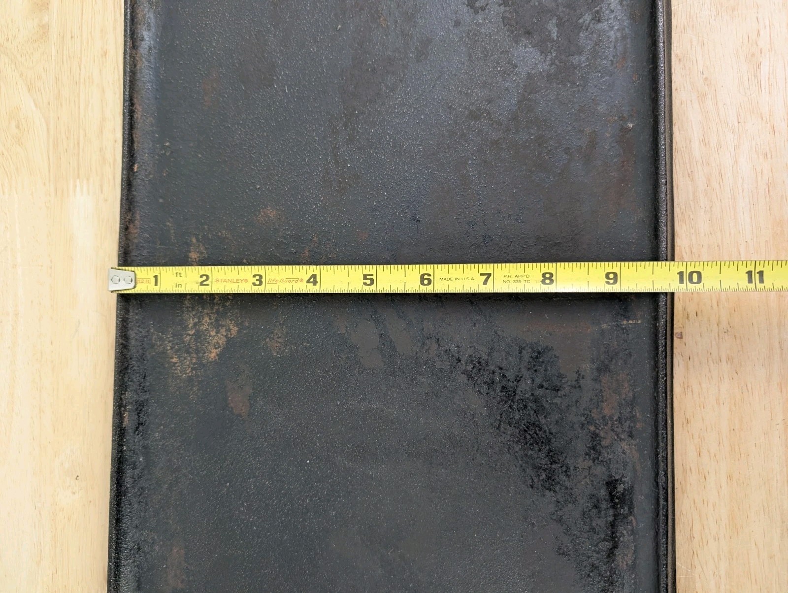 Vintage Cast Iron Long Griddle - No. 6 - Flat Griddle - 23in x 10in - Heavy