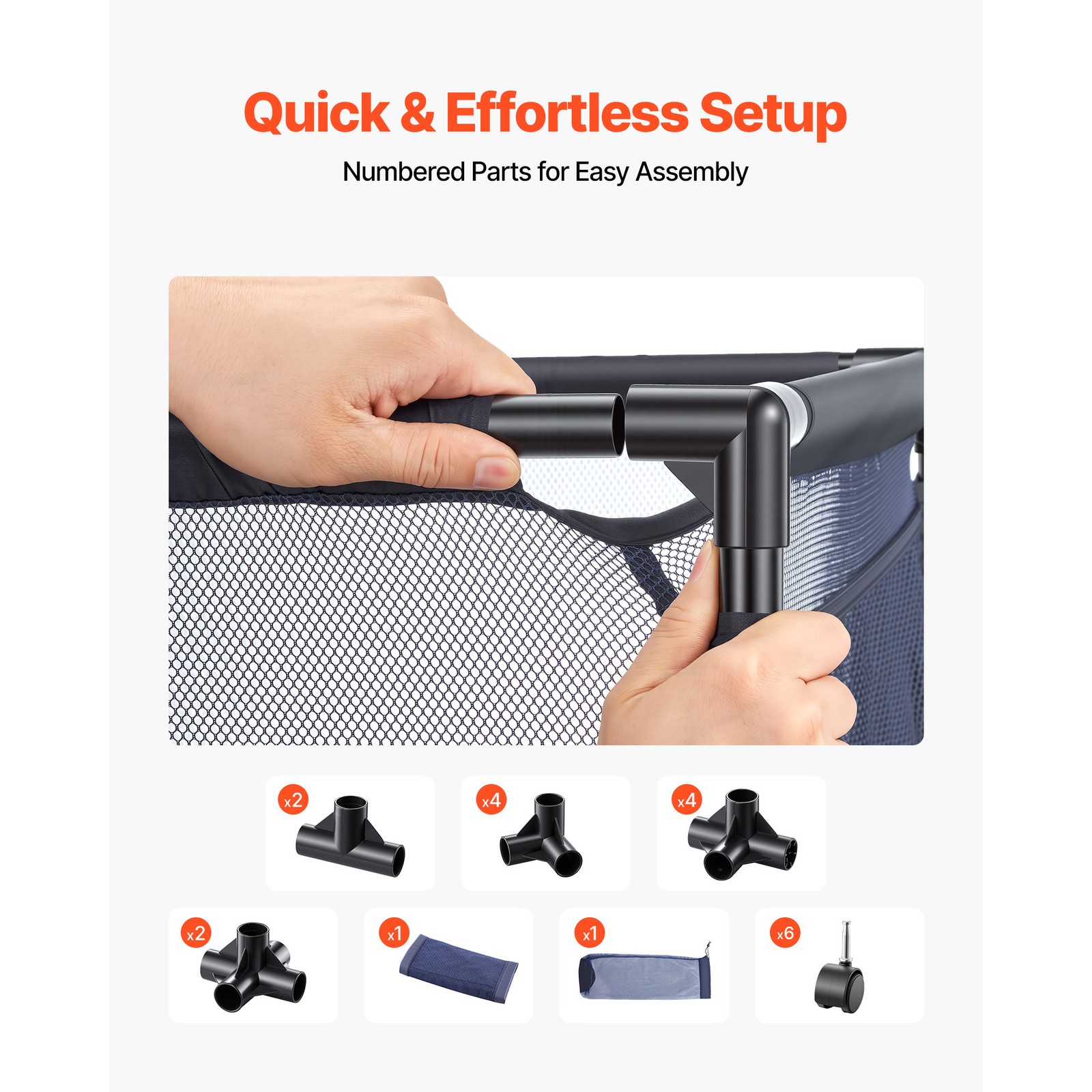 Uimoso Rolling Pool Toy Storage Bin Organizer with Frame 36.8 x 24 x 35.6 in