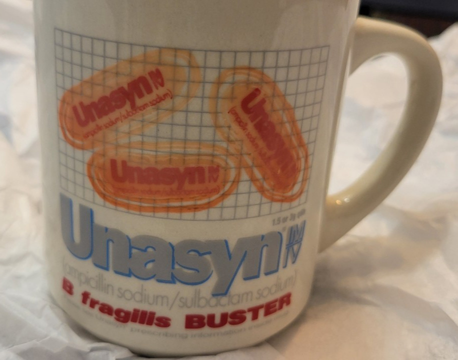 Unasyn Coffee Mug Color Changing Graphics Pharmaceutical Drug B Fragilis