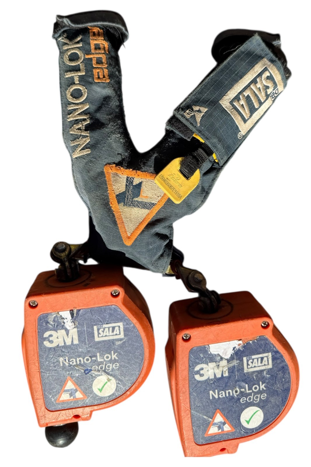 3M DBI SALA Nano-Lok Edge 3500227 Twin-Leg Personal Self Retracting Lifeline 8ft