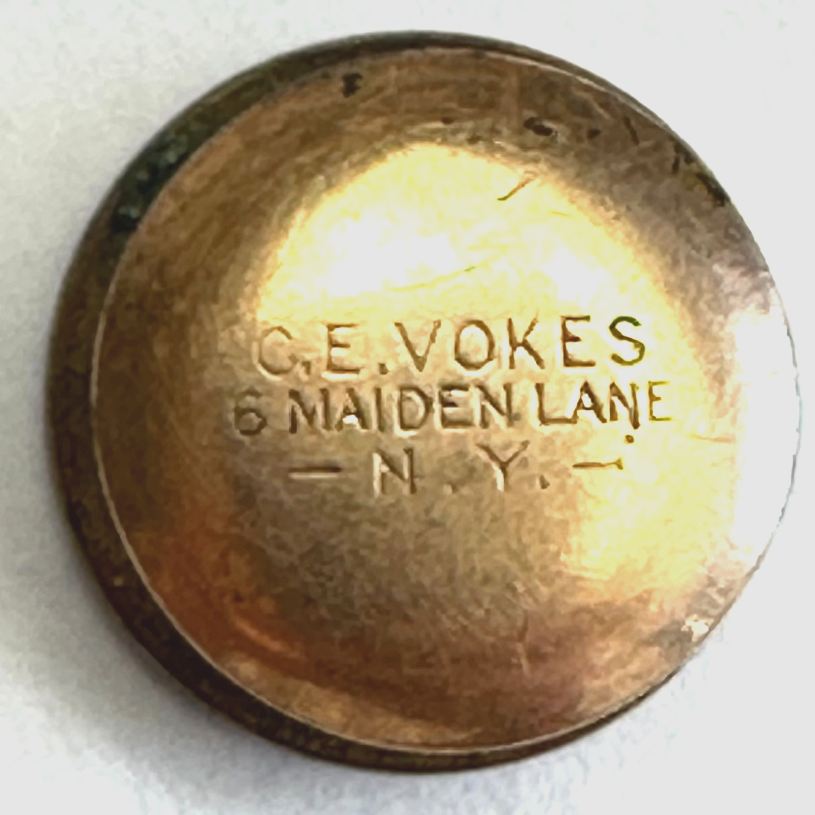 1899 Spanish American War Cuban Service USV Volunteers 9th Immunes Lapel Stud