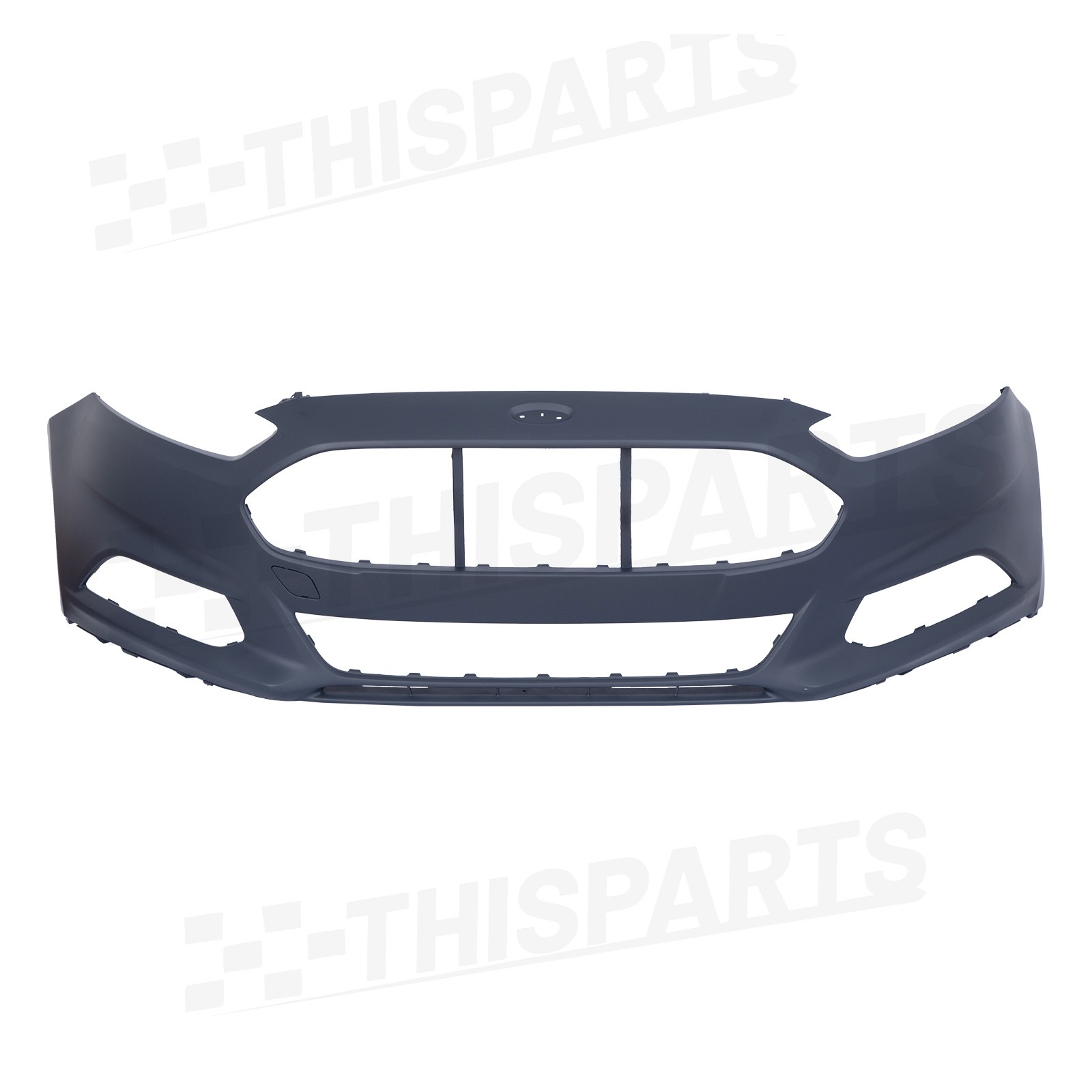 For 2013-2016 Ford Fusion Front Bumper Cover Grille Fog Light w/Chrome Molding