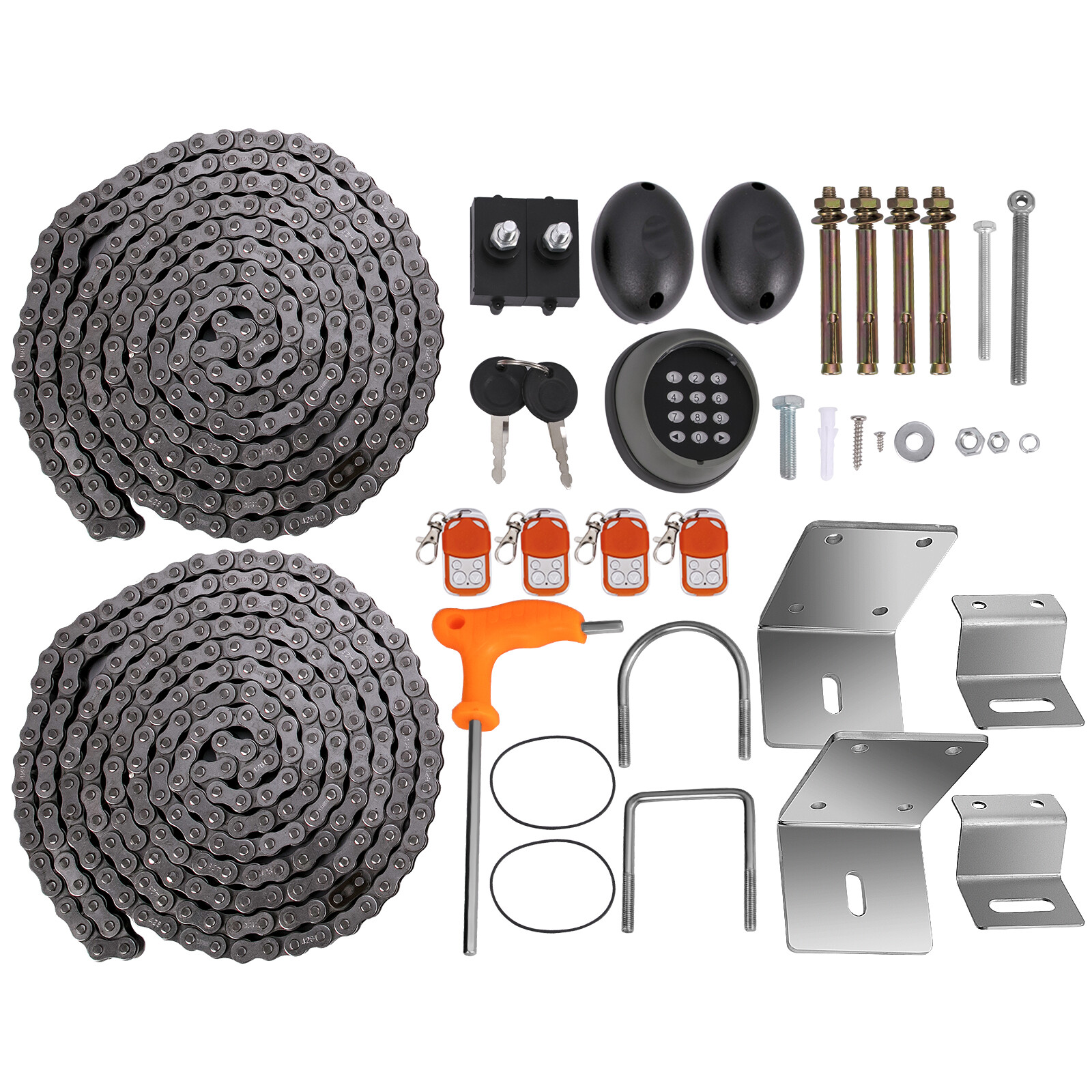 VEVOR 3100lbs Automatic Sliding Gate Opener Door Operator 4 Remote & APP Control