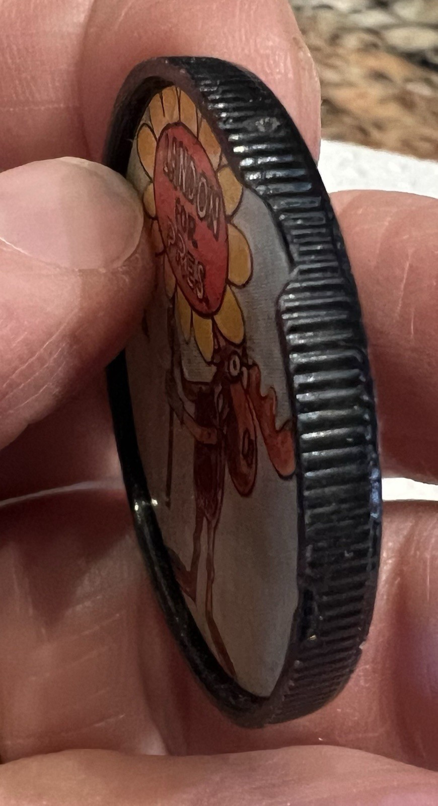 Vintage Bullwinkle 1964 Old London Coin #26-Landon for President