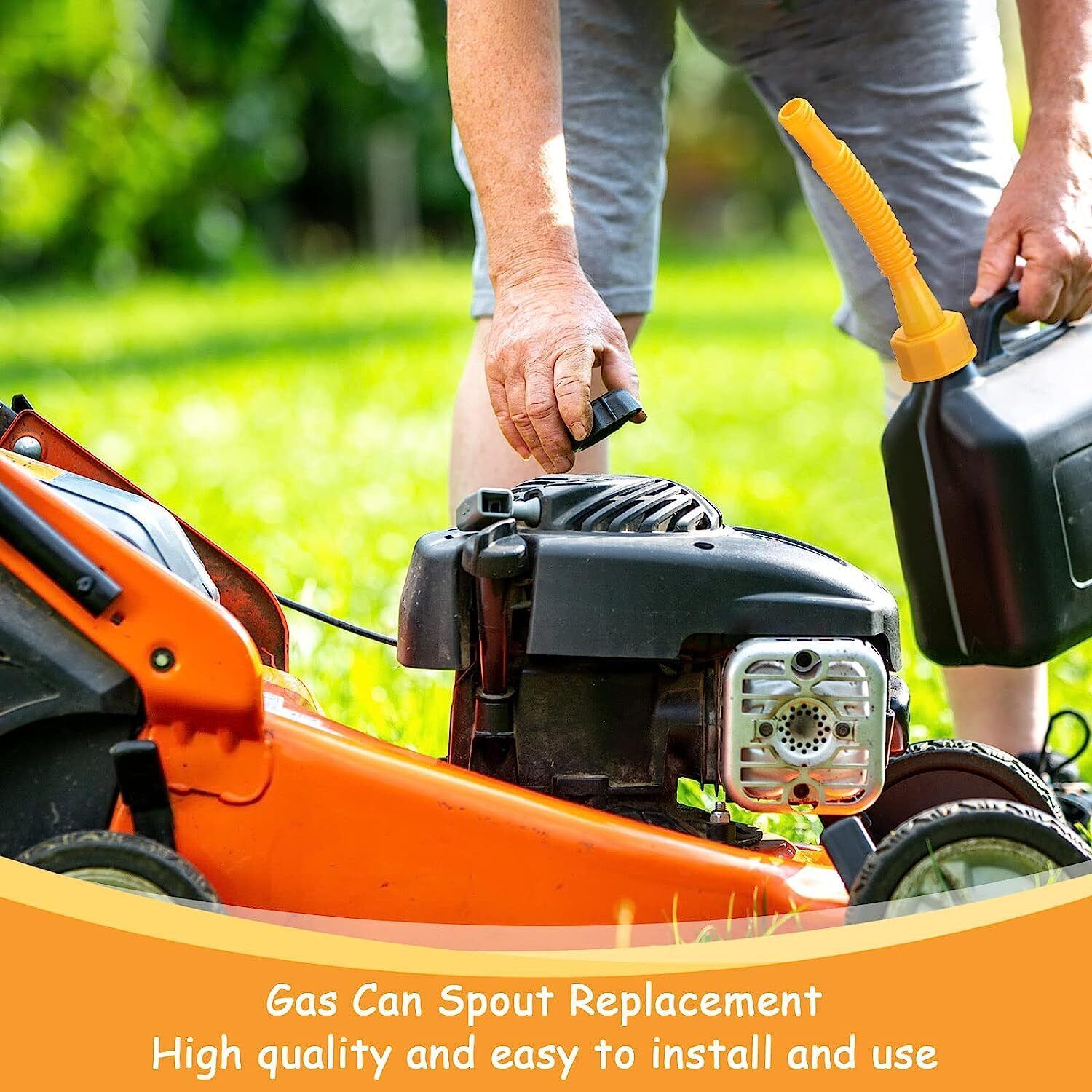 5X Replacement Gas Can Spout Nozzle Vent Kit For Plastic Gas Cans Old Style Caps