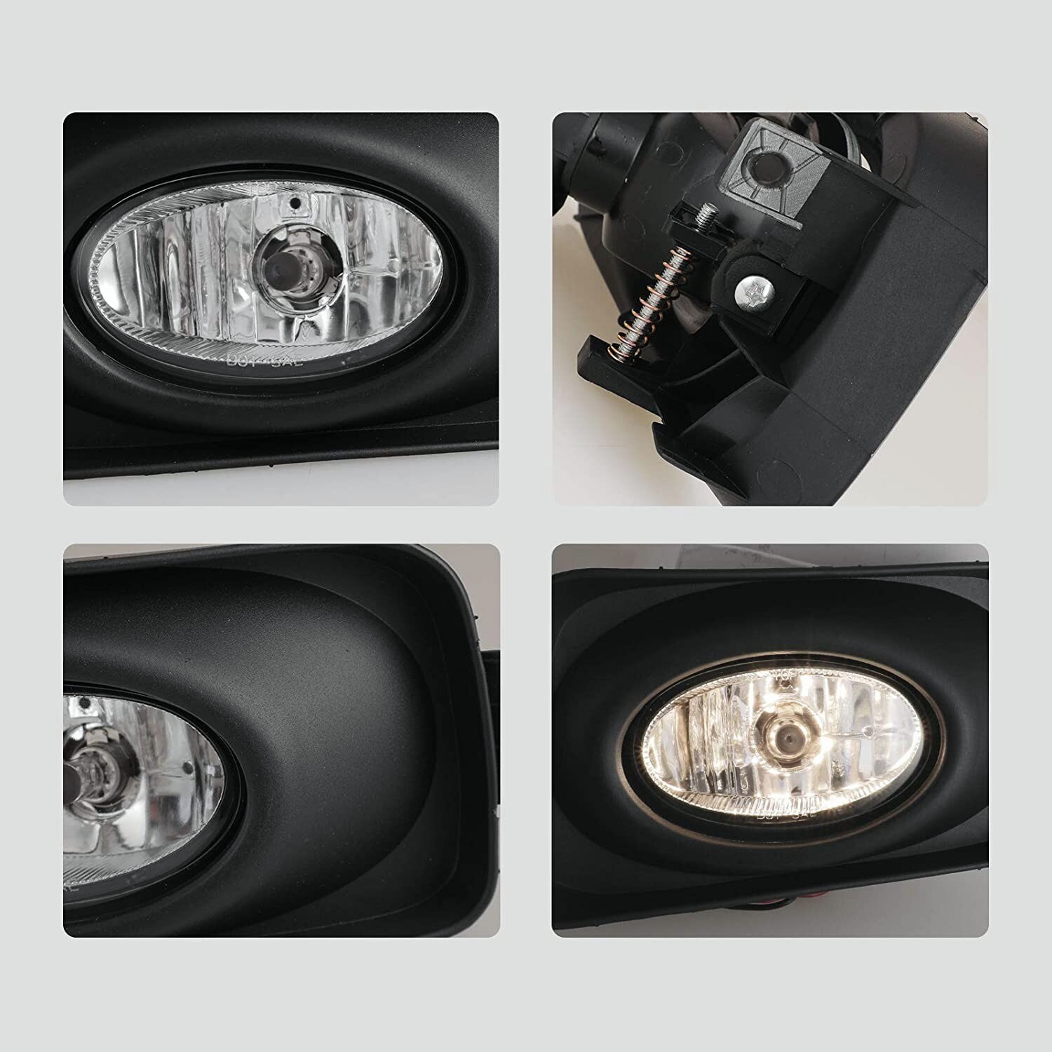 For 2004-2005 Acura TSX OE Style Fog Light Driving Lamps Bumper Kit Clear Lens