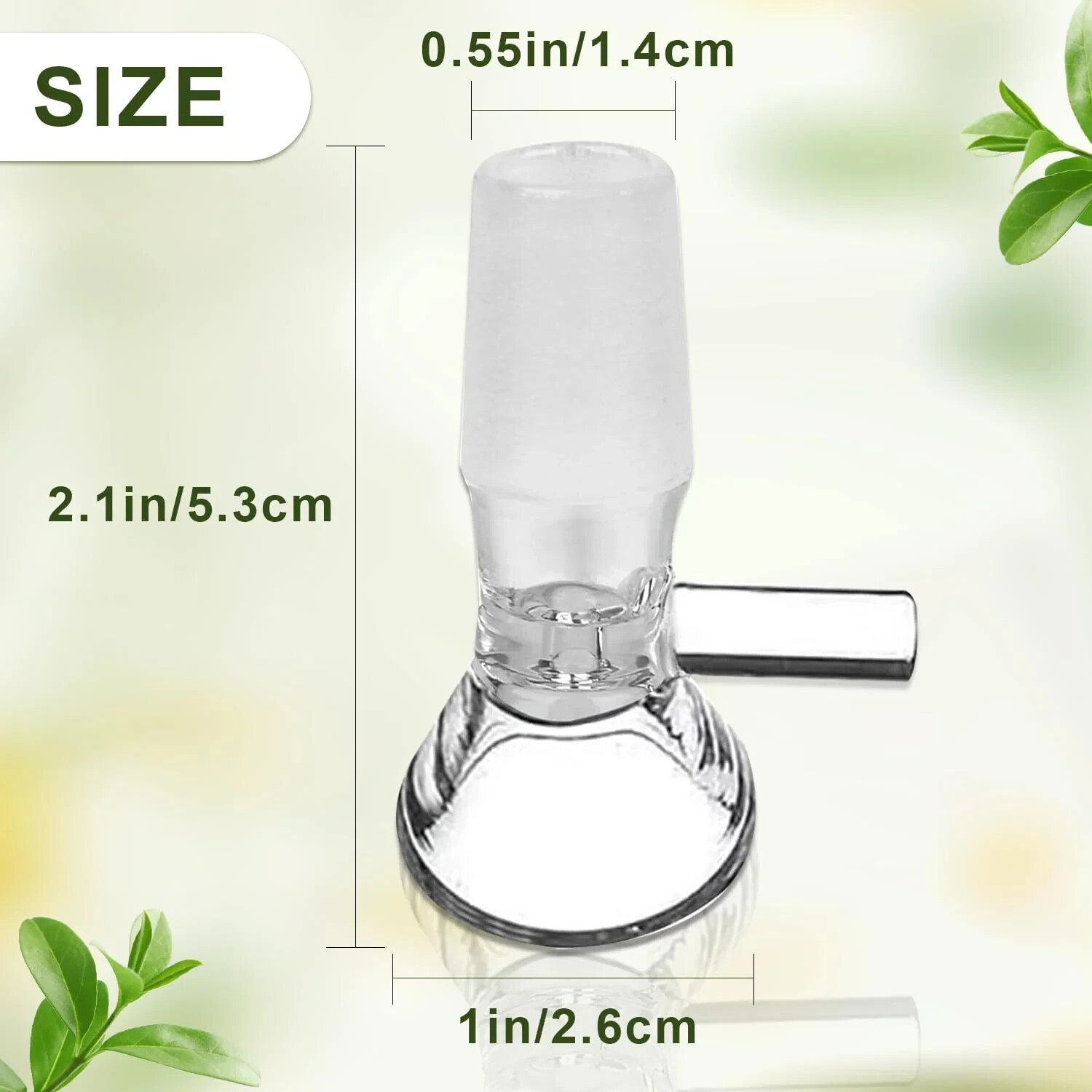 90° Glass Ash Catcher Glass Hookah Attachment for Water Pipe Smoking , Set of 4.