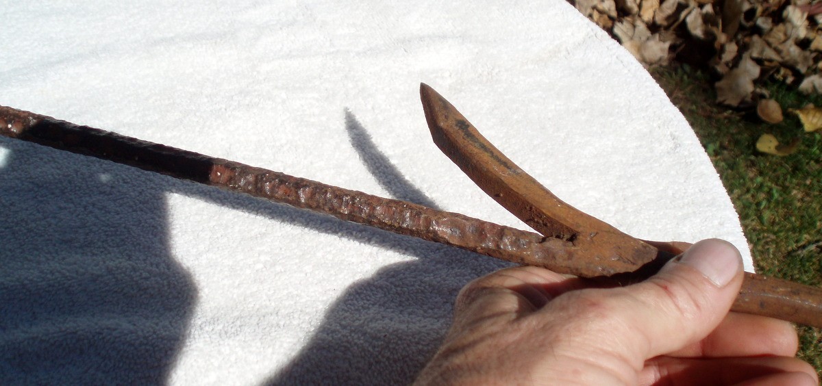1700' ? BRONZE IRON EARLY HISTORIC PRIMITIVE ANTIQUE WHALING WHALE HARPOON SPEAR