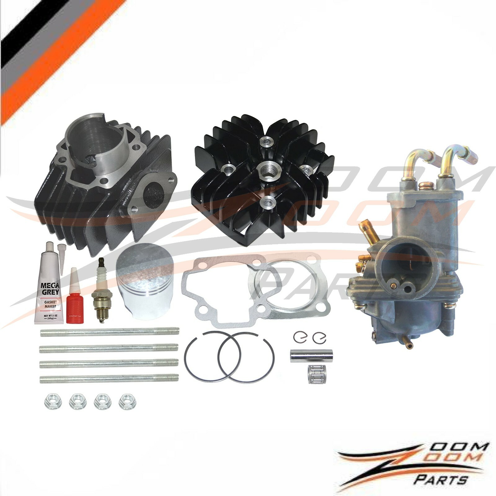 Yamaha PW 50 PW50 Big Bore Kit Top End 60cc Piston Cylinder Carburetor 1981-2023