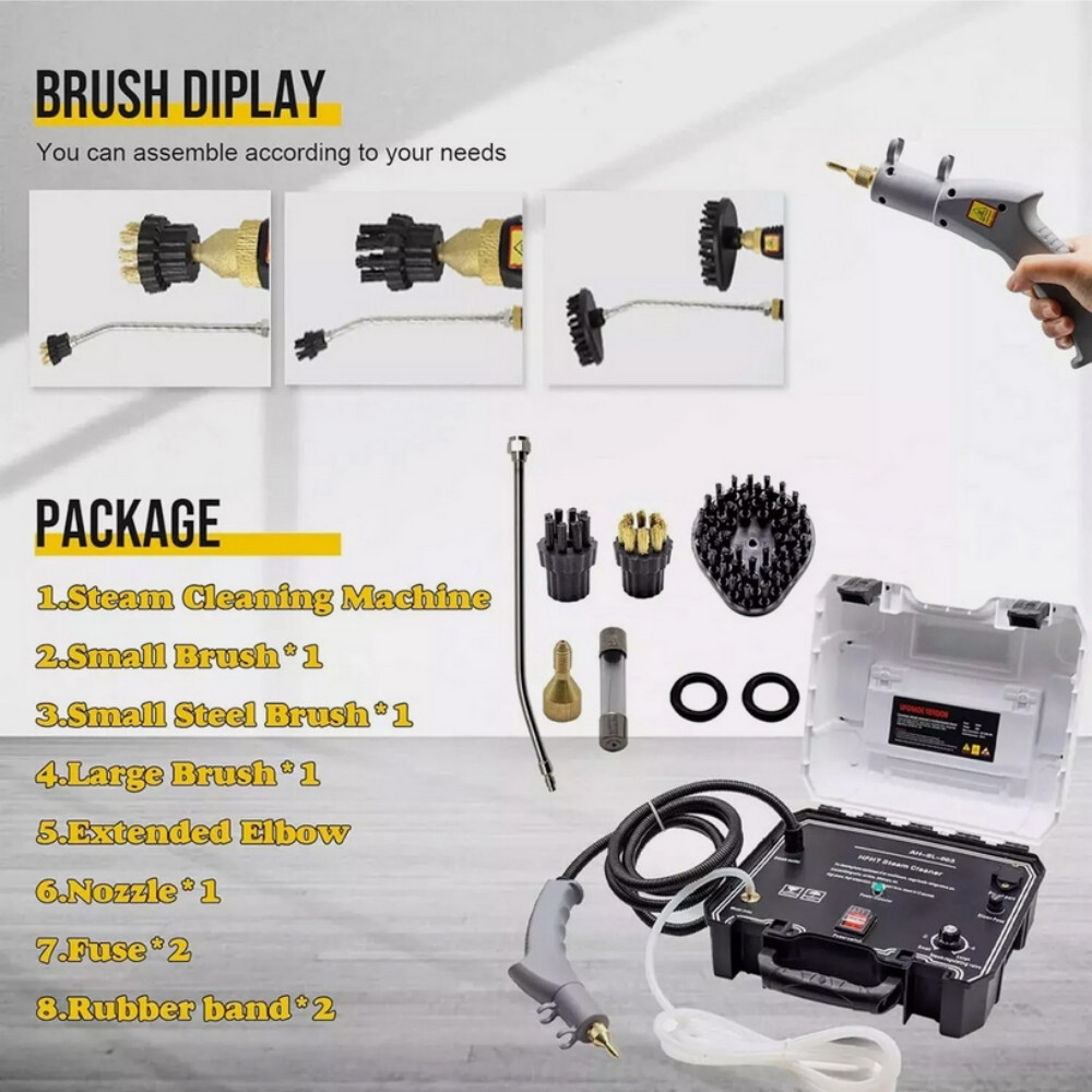 Handheld Car 3500W Detailing Cleaning Machine High Temp Steam Cleaner Household