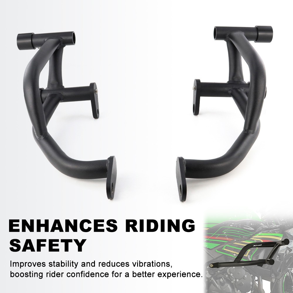 Front Crash Cage Peg Support Stunt Fit For Kawasaki NINJA ZX-6R ZX636 2009-2025