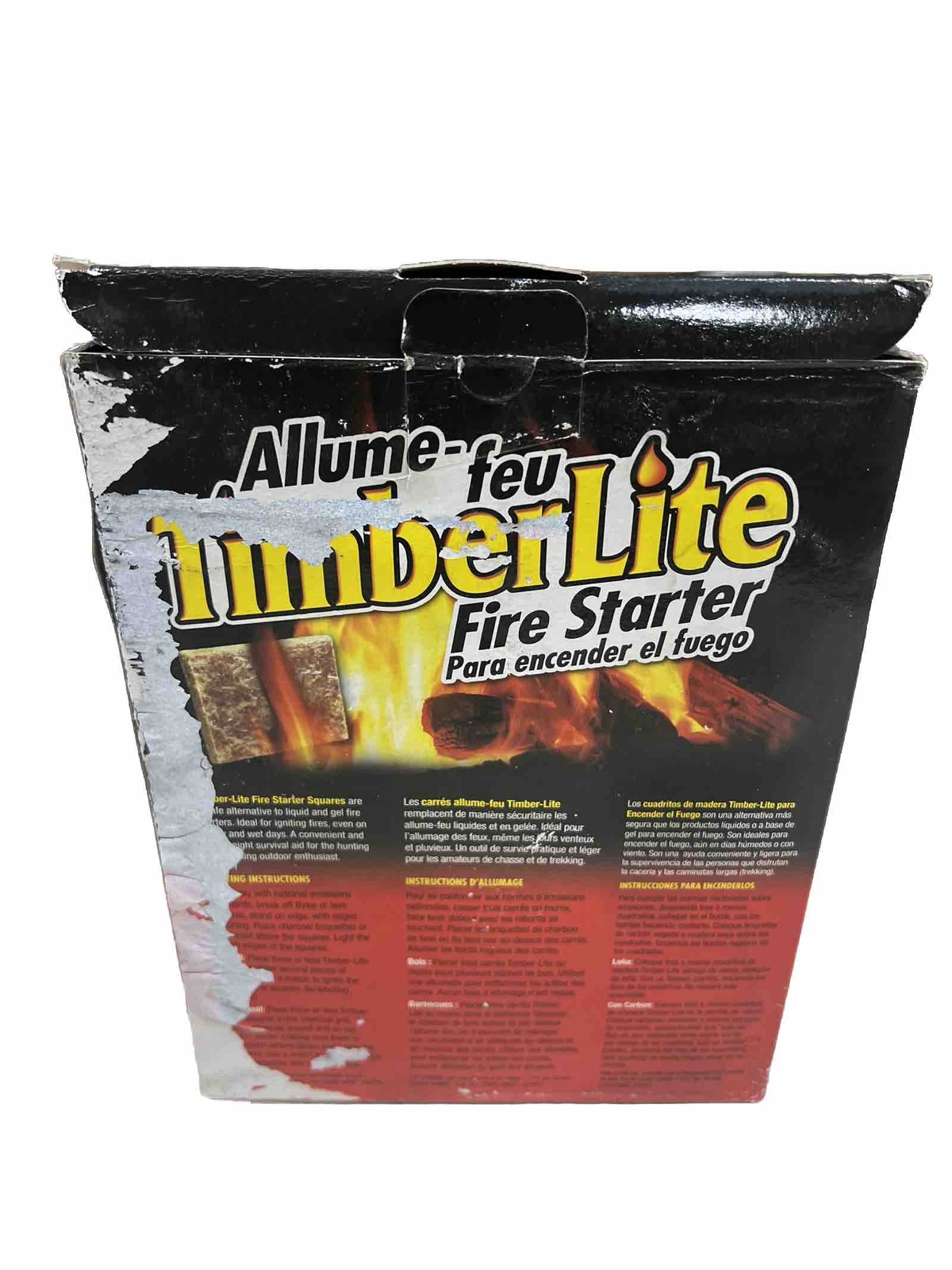 KK0313 Timberlite Fire Starter, 144 Squares, Brown, (144 PACK)