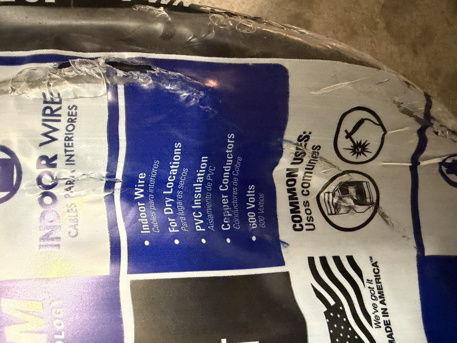 Southwire 125-ft 6/3/ Romex SIMpull Stranded Indoor CU NM-B W/G Individual Pack