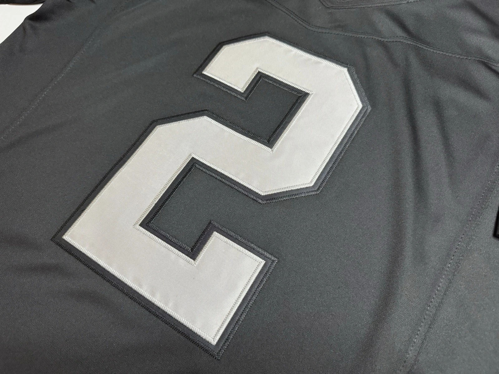 Men's Raiders Ashton Jeanty #2 Stitched Jersey Black Elite Quality