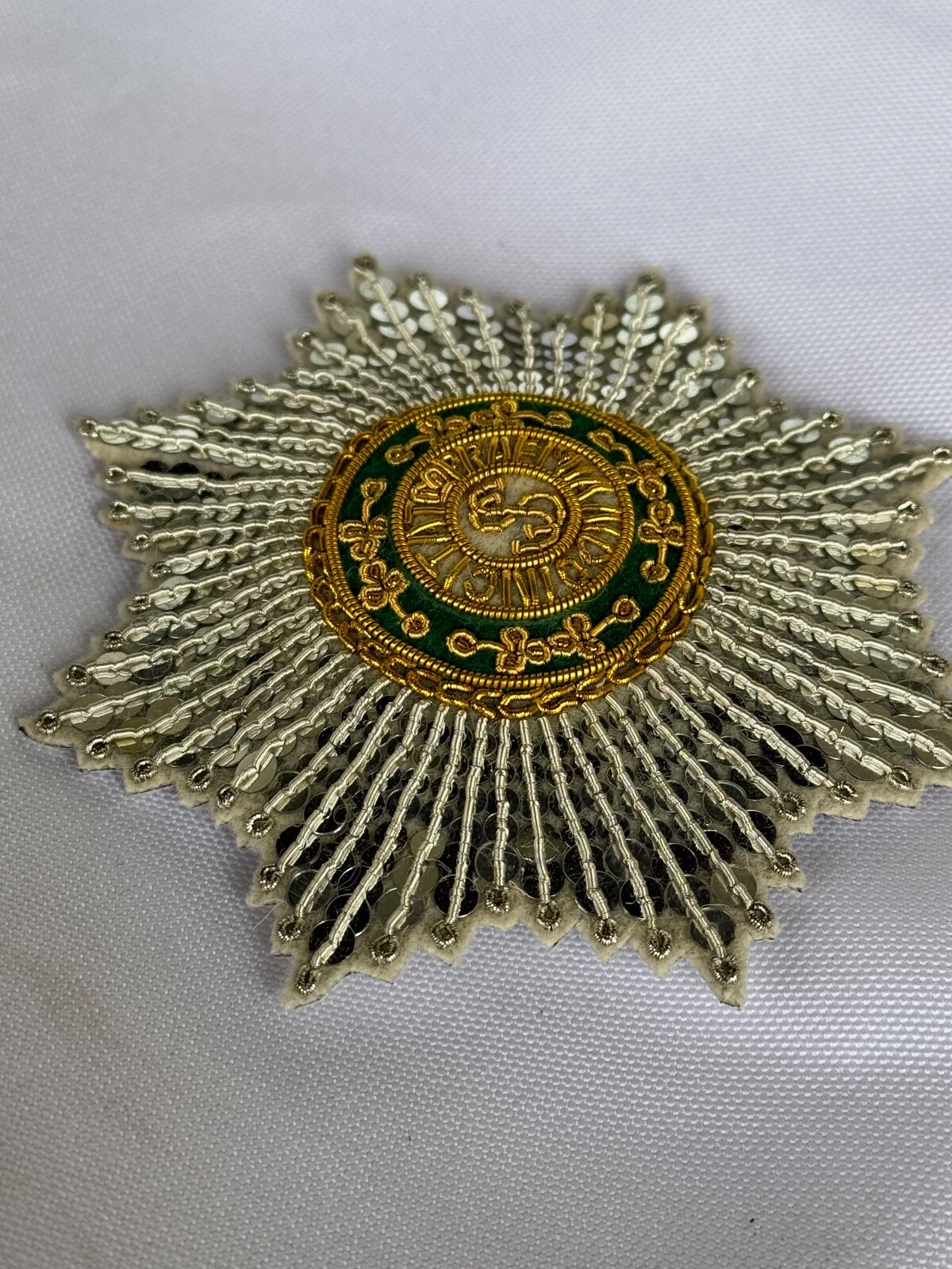 Russian Imperial Poland Order of St.Stanislaus Embroidered star, replica 1831s+