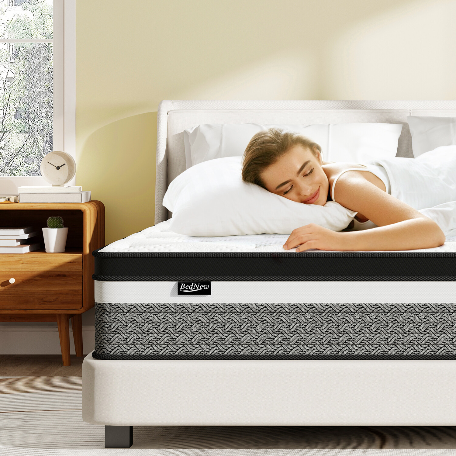 10/12/14 Inch Gel Memory Foam Hybrid Twin Full Queen King Mattress In a Box