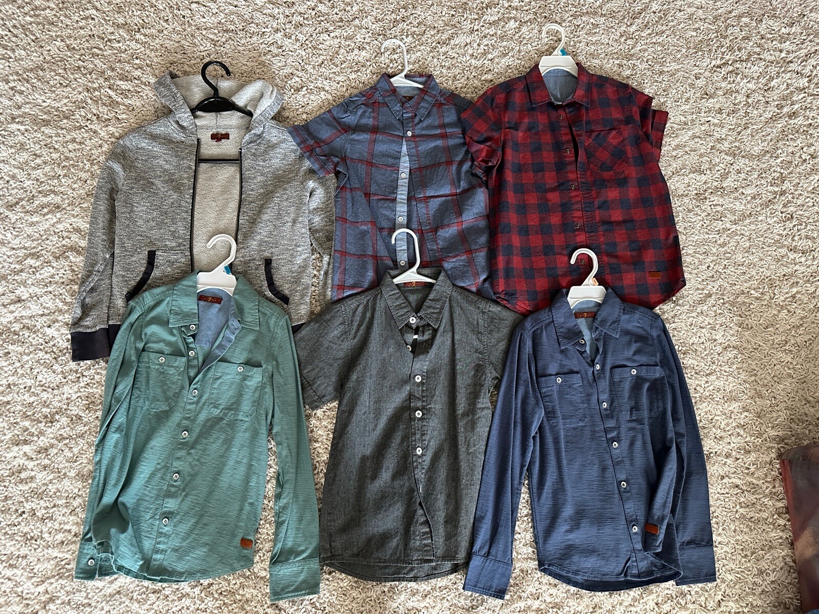 Mixed Clothes Lot of 15 Pieces Boys Size 8-10 S-M Janie Jack Clothing