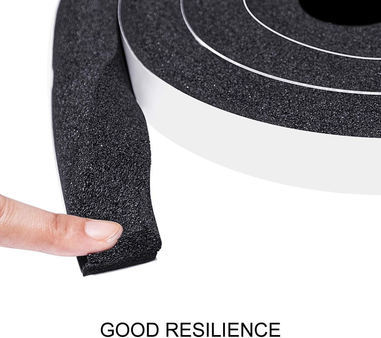 Foam Strips with Adhesive 1 Inch Wide X 1 Inch Thick Neoprene Weather Strippin