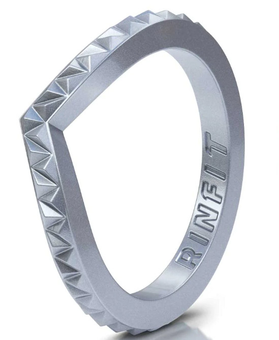 Stackable Couture Silicone Wedding Ring | Soft&Durable Band for Women by Rinfit