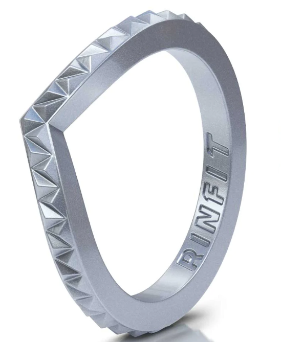 Stackable Couture Silicone Wedding Ring | Soft&Durable Band for Women by Rinfit