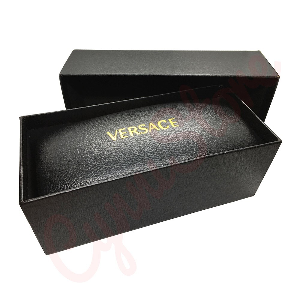 Versace Universal Black Large Hard Case for Sunglasses with Cleaning Cloth & Box
