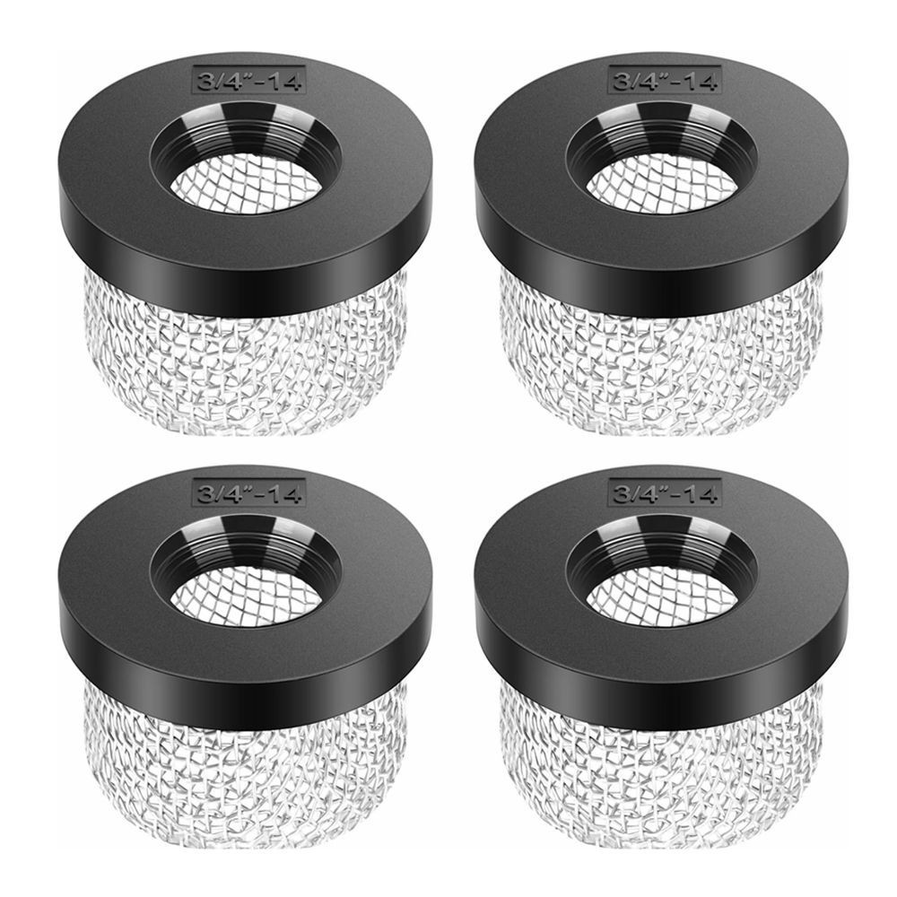 4x 3/4"-14 Stainless Steel Mesh Aerator Screen Strainer For Livewell Pump C674