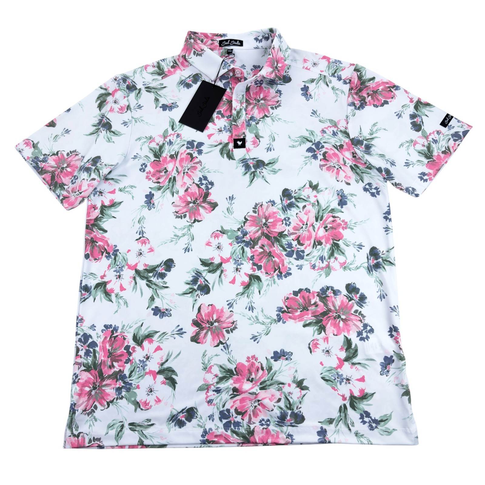 Bad Birdie Core Golf Polo Slim Fit Men's Spring Showers M-2XL